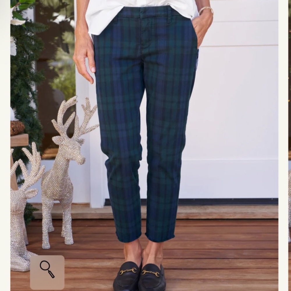 Frank & Eileen - Wicklow Chino Pants / Black Watch Plaid - Picture 2 of 9